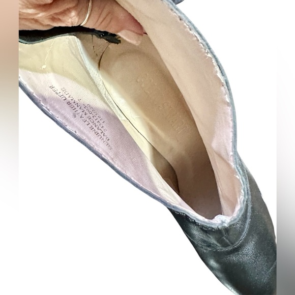 Colin Stuart Black Leather high heel booties, 4” heel, size 7 - Picture 7 of 15